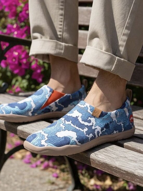 UIN Wave Toledo Slip On Shoes Mens 7.5/40EU Blue Ergonomic Lightweight Barefoot main image 8